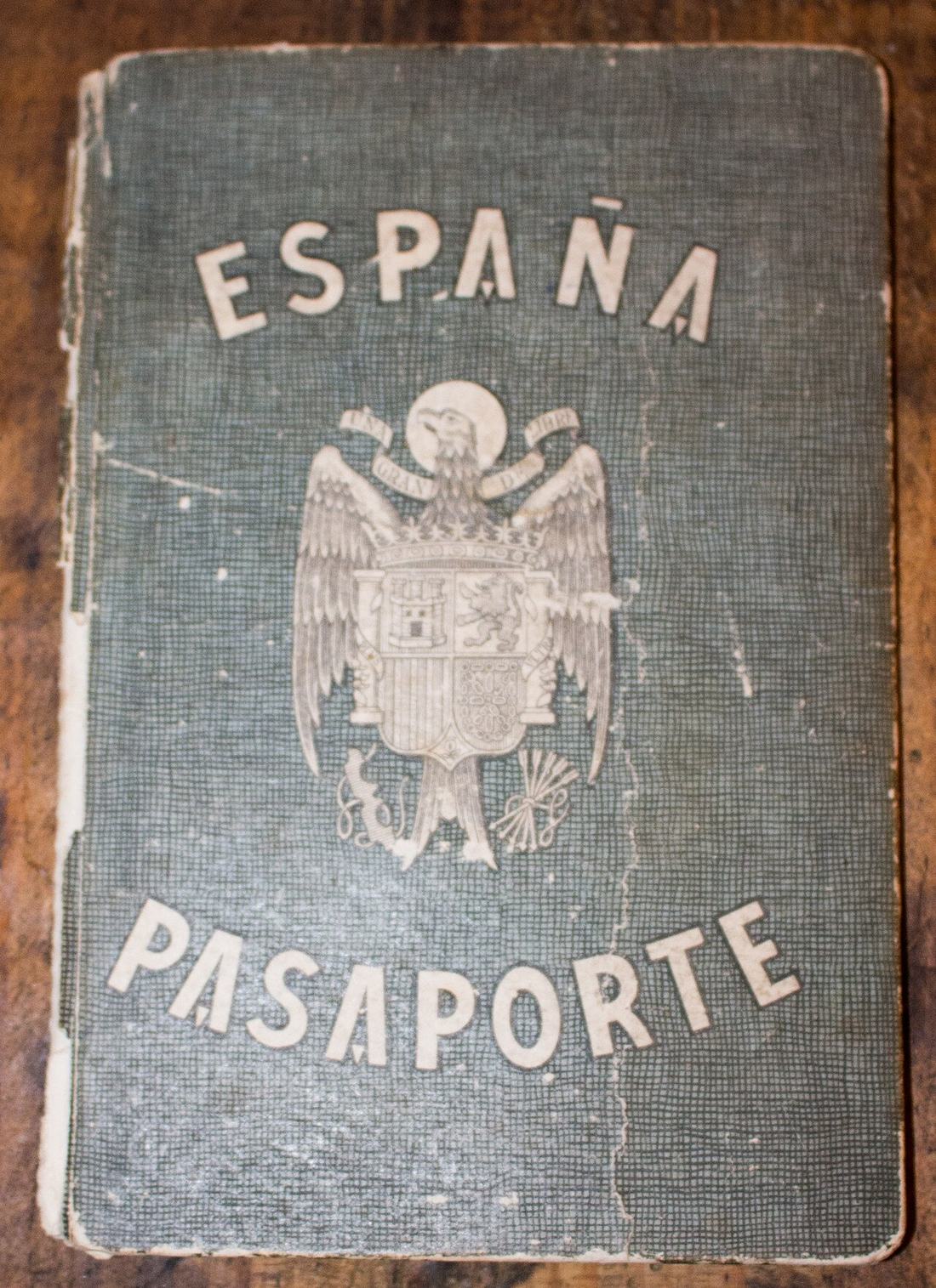 Pasaporte español antiguo
