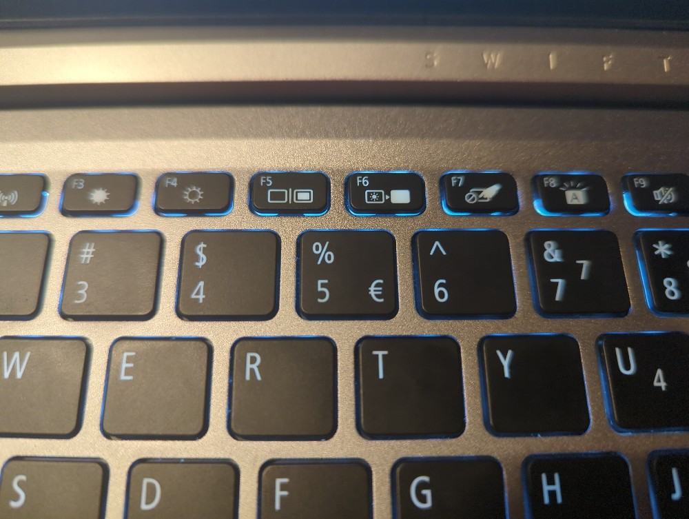 Teclado de ordenador en primer plano